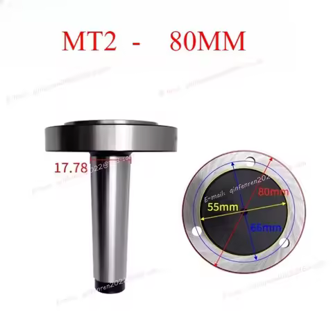 MT2 Mohs Taper Chuck Flange 80mm Lathe Chuck Adapter Fix Type For K11-80 K72-80 K12-80 1PC