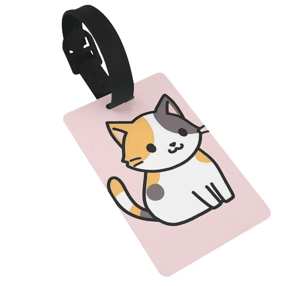 

Calico Cat Luggage Tags Suitcase Accessories Travel PVC Cute Baggage Boarding Tag Portable Label Holder ID Name Address