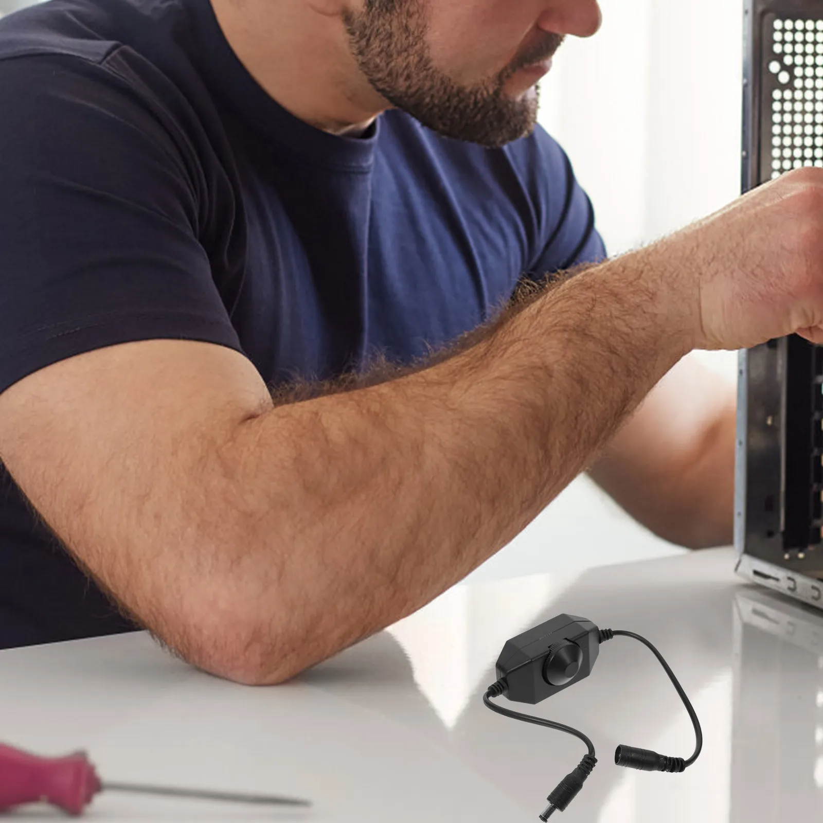 

Диммер для лампы с выключателем на шнуре, поворотный регулятор яркости LED-светильников для настольных ламп, контроллер яркости LED, DIY