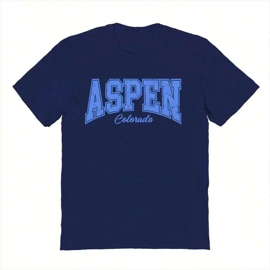 

Aspen Colorado Distressed Graphic Cotton Unisex T-Shirt