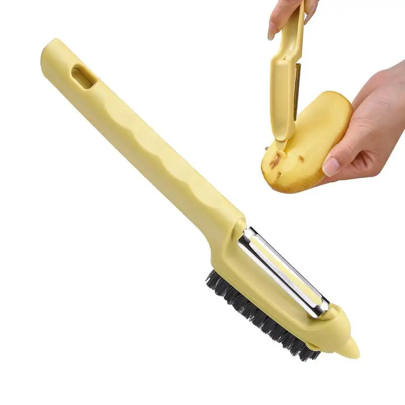 

Vegetable Brush Carrot Peeler Food Peeler Potato Brush Detachable Vegetable Cleaning Brush Robust Vegetable Scrub For Kitchen