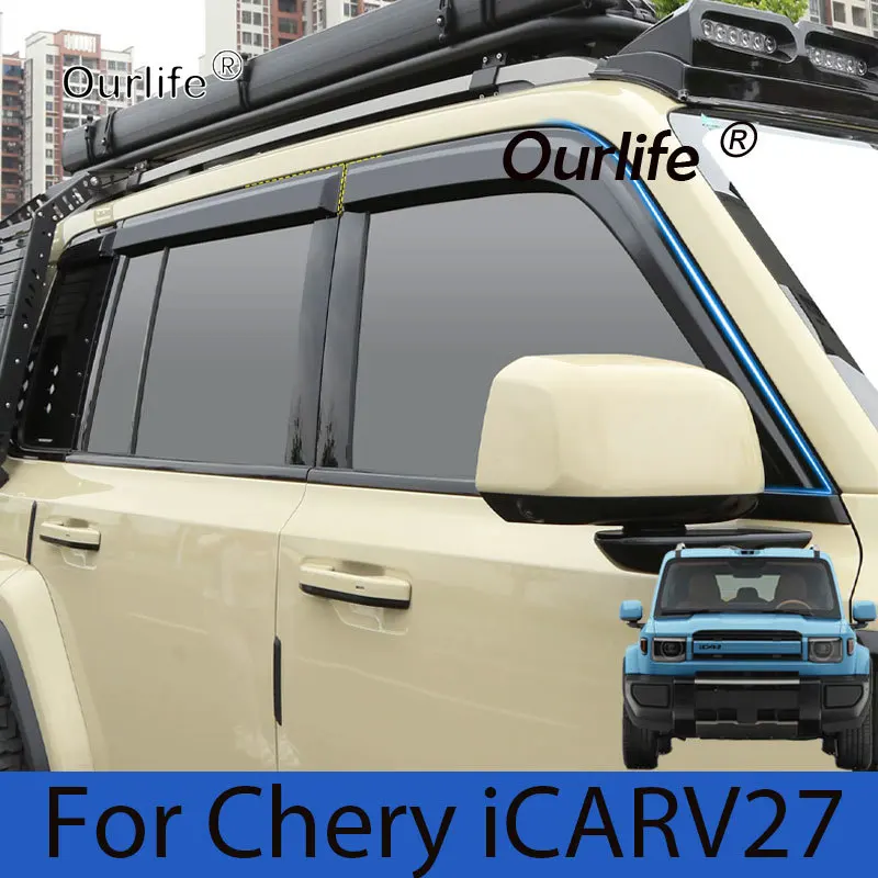 

For Chery iCARV27 2026 Window Visor Rain Guard Waterproof Exterior Accessories Custom Fit Replacement Anti-Scratch Ant