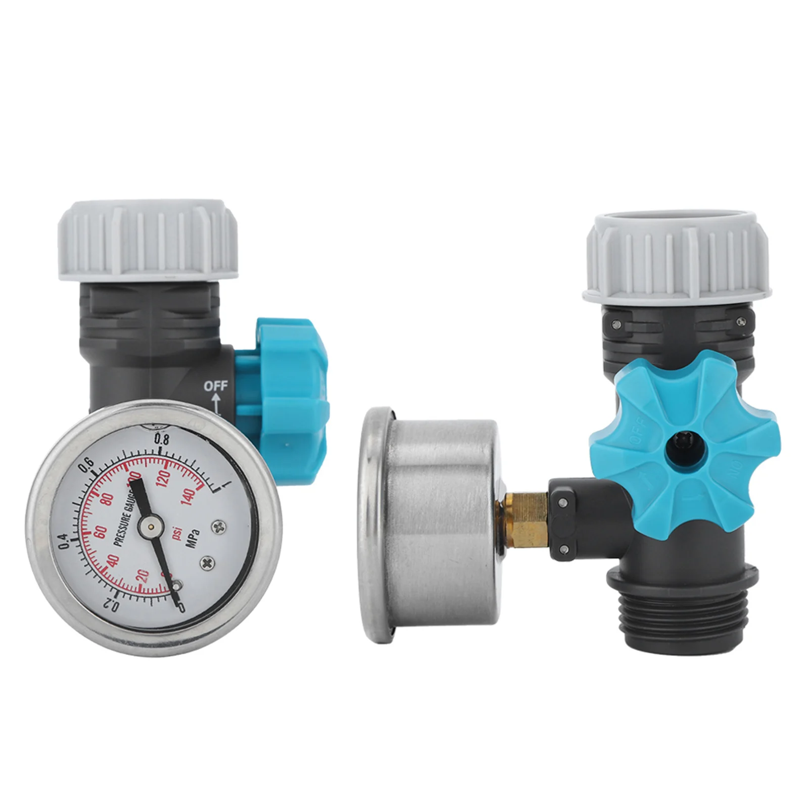 Pressure Reducer G3/4in  Water Pressure Regulator Valve with Pressure Gauge Greenhouse Garden Irrigation Controller