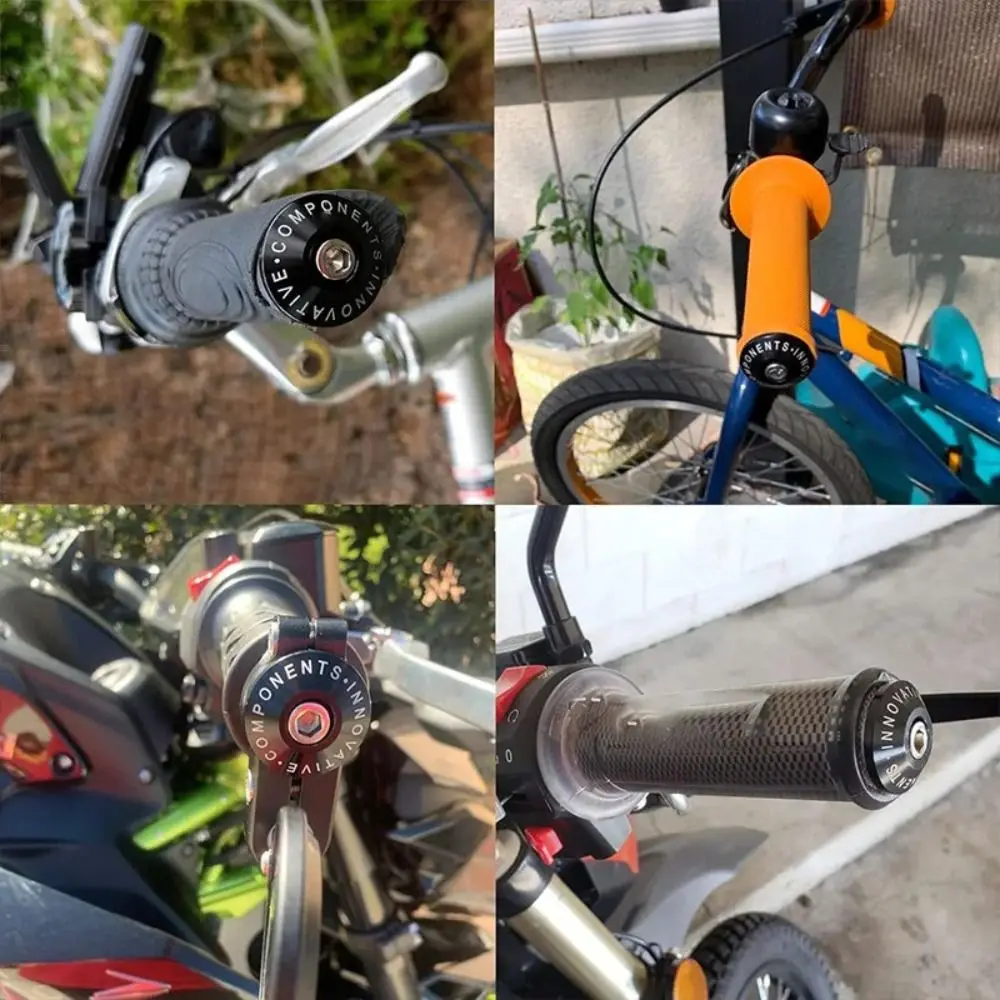 Aluminum Alloy Motorcycle Handlebar Plug Anti-Slip Universal Handlebar Grips Cap Shockproof Handle Protection Plug