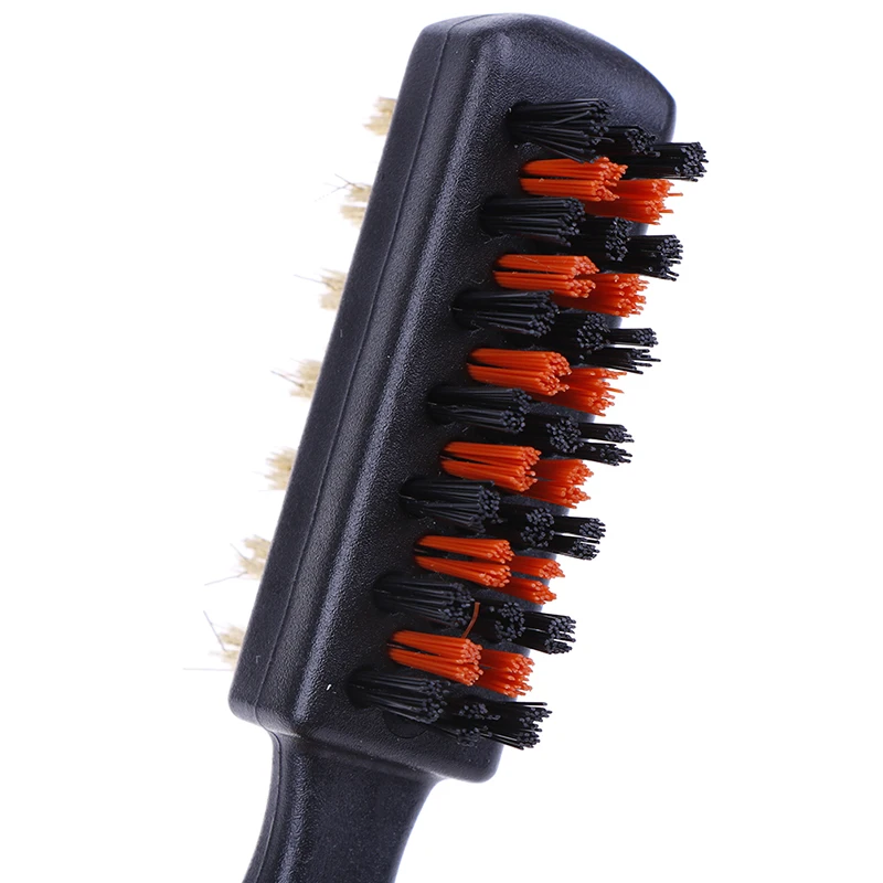 1 Pc Golf Club Brush Groove Cleaner Dual Sided Tools Portable Metal Lightweight Nylon Accessories for Iron Balls Shoes New Gift