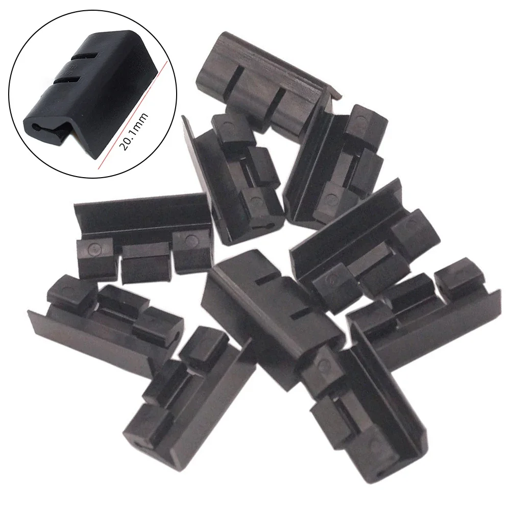 20pcs Black Car Auto Clip Clips Door Top Rain Strip Seal Buckle For BMW 5 7 Series E34 E32 E38 51131924953 Replace Part