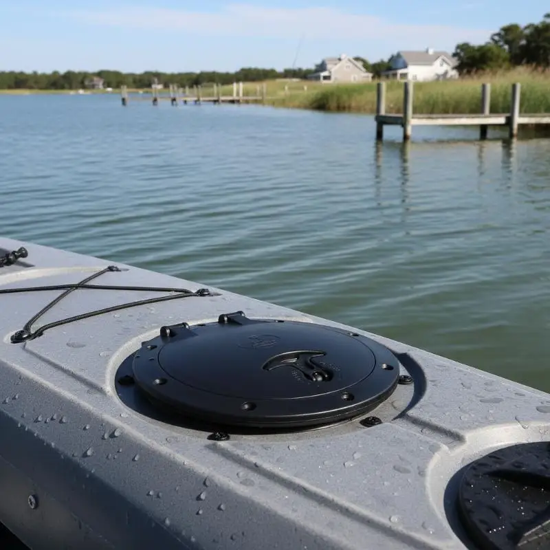 

【L】Marine Hatch Cover Black Circular Boat Out Deck Plate Detachable Inspection Hatch Cover For Boat Kayaking Canoe Yacht