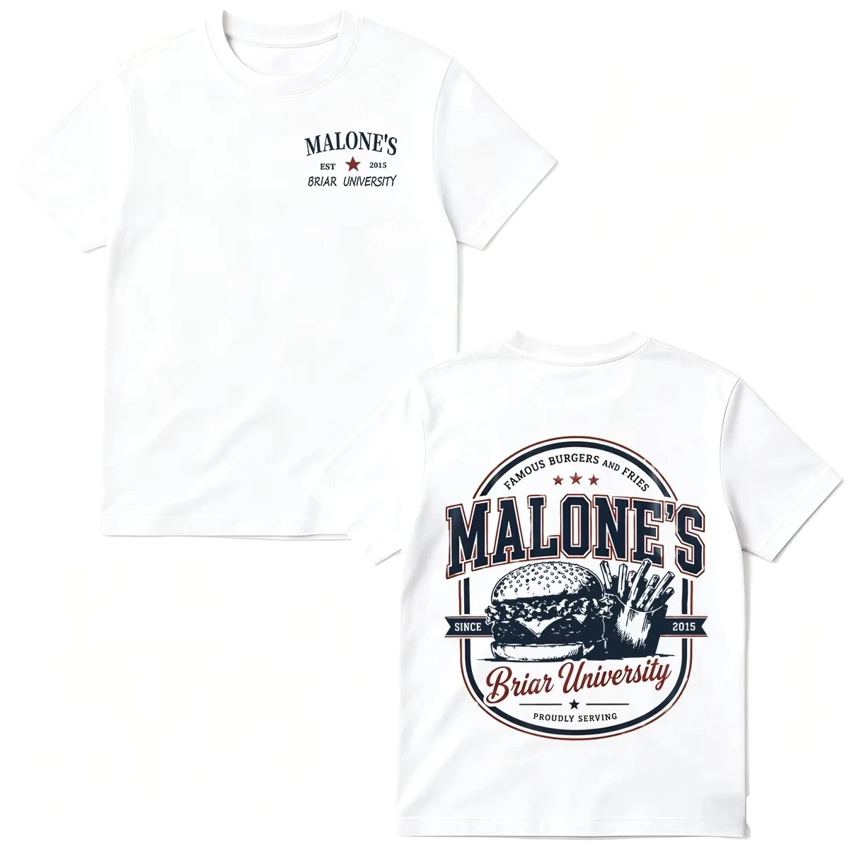 2026 Hot Sale Malone's Bar Off Campus TV Series Briar University Hockey T-shirt Men Women Y2K Gothic Cotton Oversized T-shirts