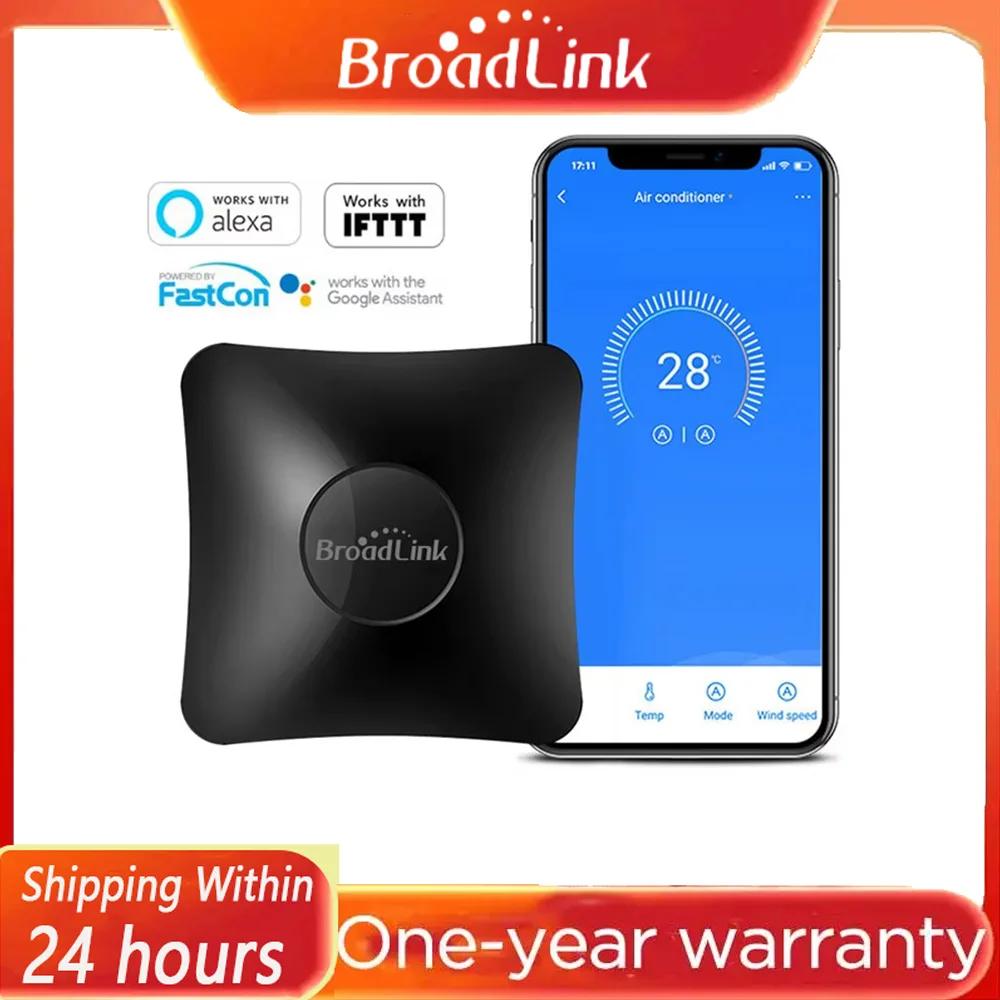 

2025 BroadLink RM4 Pro universal remote control RF controller IR switch smart home works Alexa Google Assistant