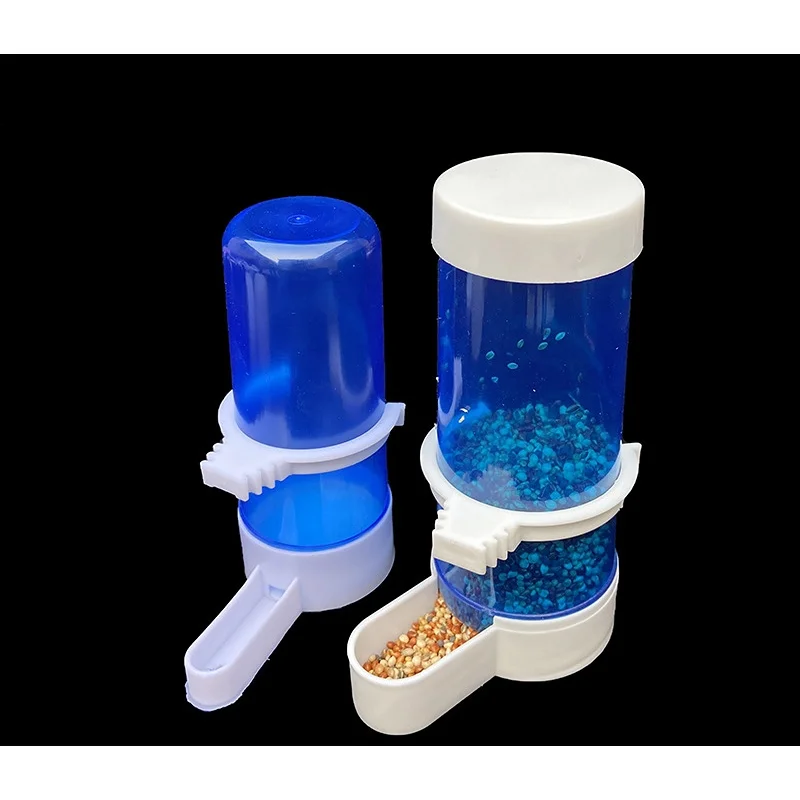 Pet Bird Automatic Drinker Feeder Blue Bird Feeder Bird Cage Parrot Feeding Tool Automatic Feeder Bowls And Drinkers 1 Pc