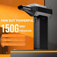 X3 Mini Turbo Jet Fan 110000RPM Electric Air Blower Duster with Extra Nozzle for Car Dryer PC And Home Cleaning Handheld Fan