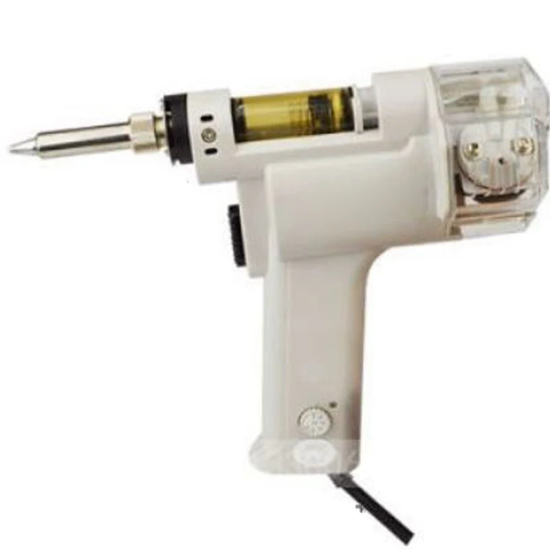220V Electric Desoldering Device Dual Air Pump Lead-free Desoldering Gun Desoldering Tool Equipped with Desoldering Gun Base