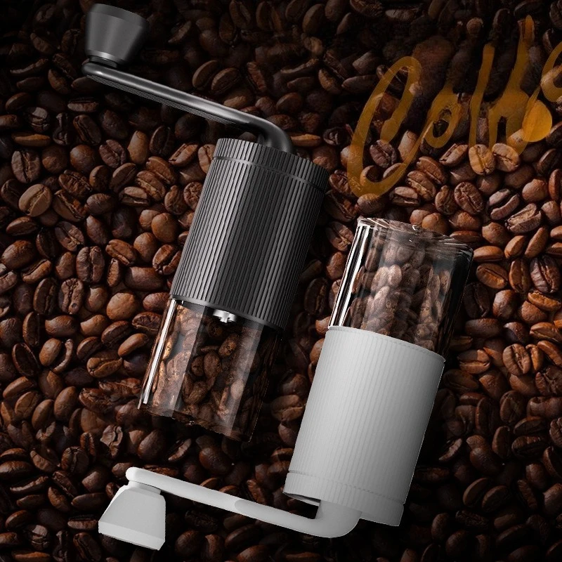 Manual Coffee Grinder Portable Hand Crank Coffee Bean Mill Adjustable Burr Home Hand Brew Coffee Grinding Tool Household Goods