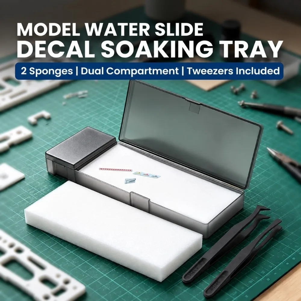 Moisturizing Water Slide Decals Anti-Static Precision Tweezers Separation Box Decal Carbon Fiber Carbon Fiber Tweezers