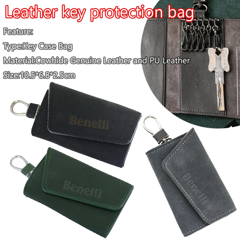 

Для Benelli Trk 502X 502X 502C 702 Trk502x мотоциклетная кожаная сумка для ключей, металлический крючок, сумка для ключей с кнопкой