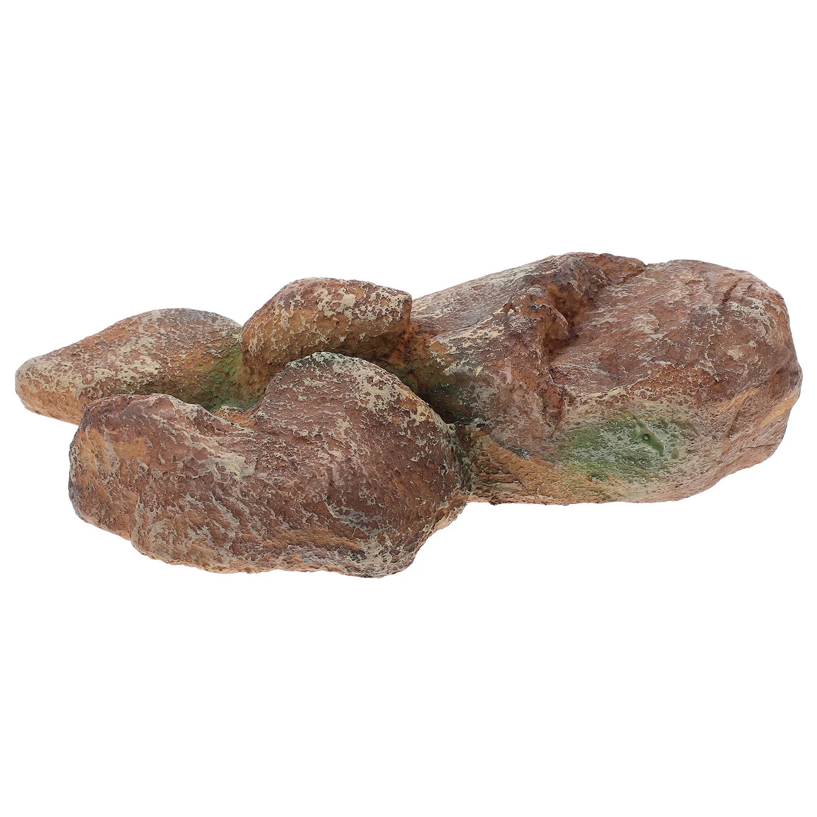 

Simulation Fake Mountain Decor For Aquarium Realistic Resin Rockery Ornament With Cave Hideout Landscape Fish Tank