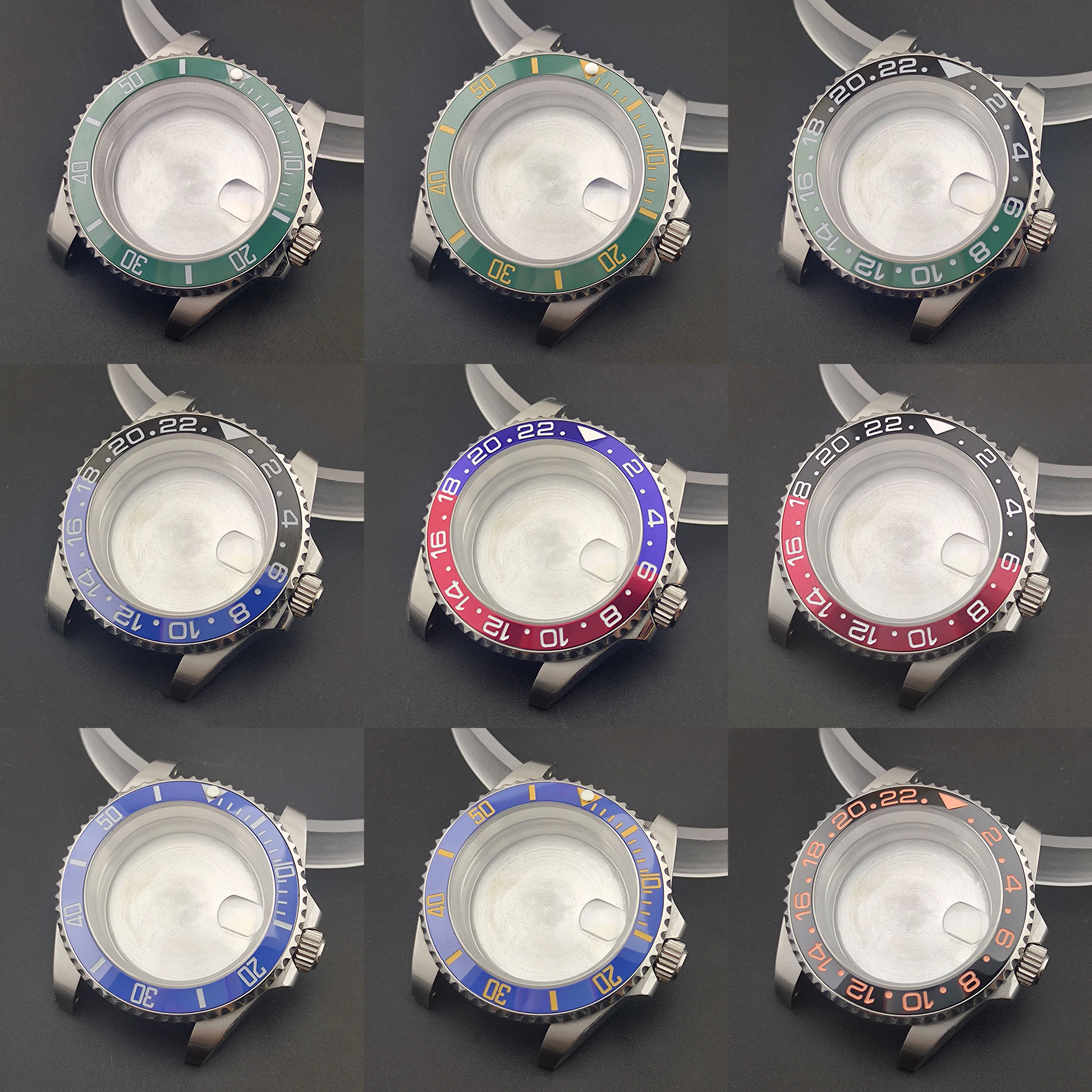 

Корпус для часов NH35, 40 мм/40,5 мм, мужской, серебристый/золотистый/черный, из нержавеющей стали, подходит для механизмов NH35/NH34, сапфировое стекло, ремешок.