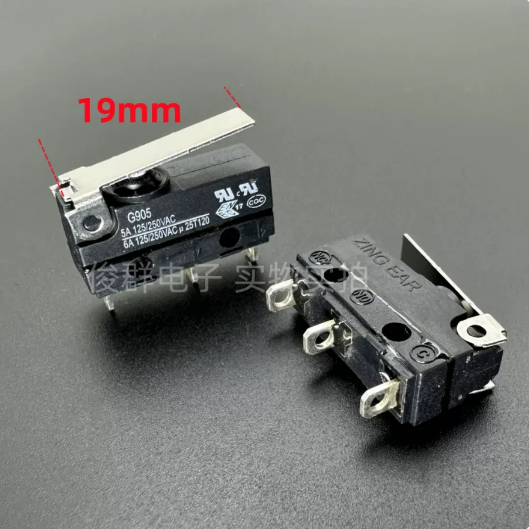 ZING EAR Micro Switch G905 Travel Limit 5A Waterproof and Dustproof Micro Button Detection Reset Light Touch