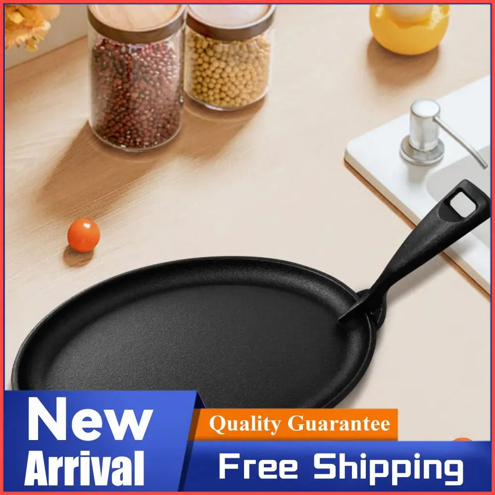 

Cast Iron 10.6 X 6.89in Griddle Oval Shape Sizzler Pan Steak Plate Fajita Skillet Fajita Server Plate for Cooking Grilling Meats