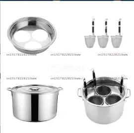 Stainless Steel Cooking Noodle Pot, Soup Bucket, Large Capacity, Induction Cooker, Stewed Soup