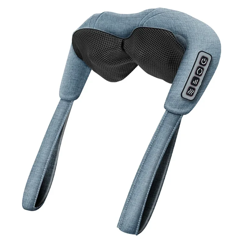 

2025 Cervical Massager Kneading 6 Core Movement Hammering Massage Shawl Heating Shoulder Neck Massager Electric Massage