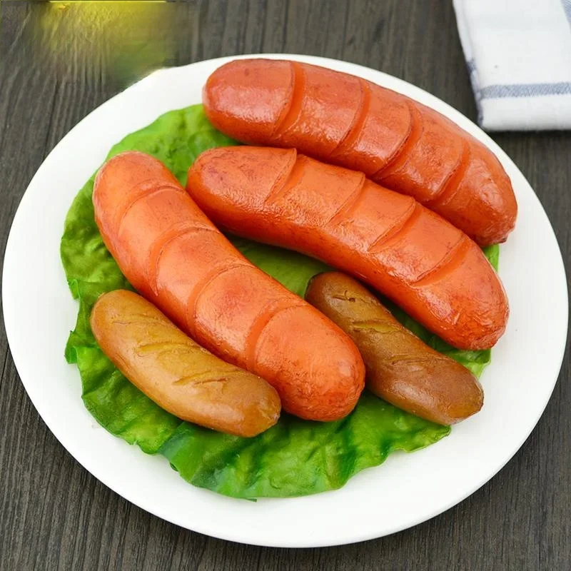 1pc Artificial Foods PVC Simulation Sausage Hot dog Props Food Decorative Toys Prop for Fake Food Studio Photography Props Decor