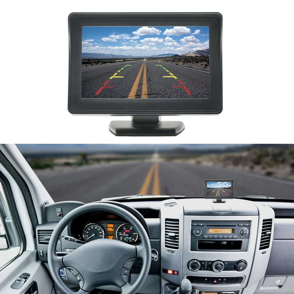 Parcheggio auto telecamera per retromarcia luce freno Monitor da 4.3 pollici per Mercedes-benz Sprinter W906 Volkswagen Crafter Caravelle T5 T6