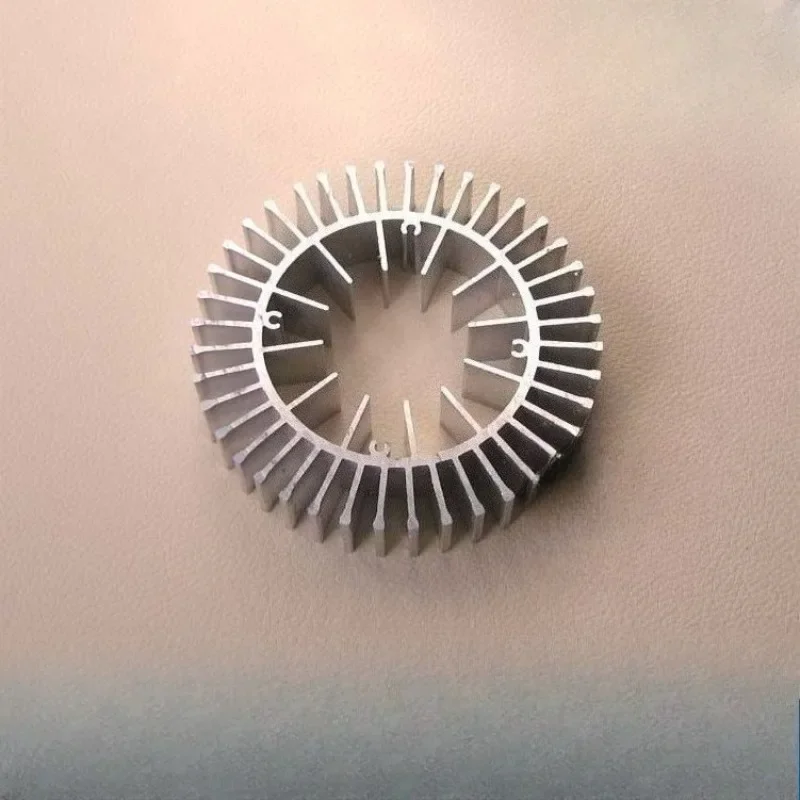 1Pcs 100x65mm 25W Sunflower Aluminum Alloy Round Heat Sink LED Cooling Custom Machining Parts