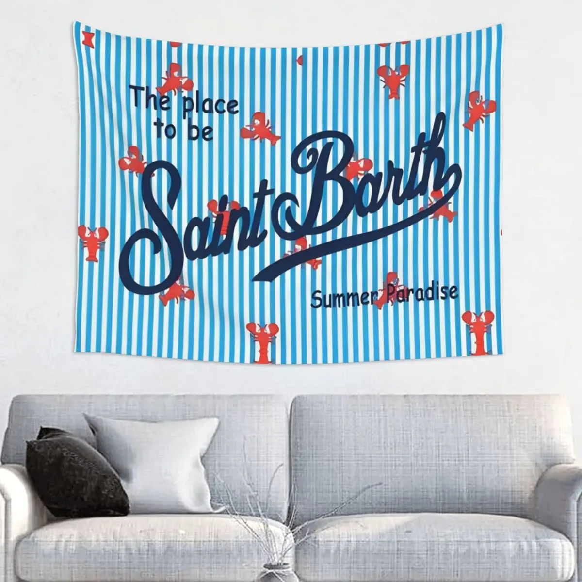 S-Saint B-Barth гобелен декор комнаты эстетические мем гобелены домашние баннеры