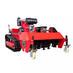 Easy To Operate 16hp 80cm 100cm 120cm cutting width Diesel power Remote Control Lawn Mower