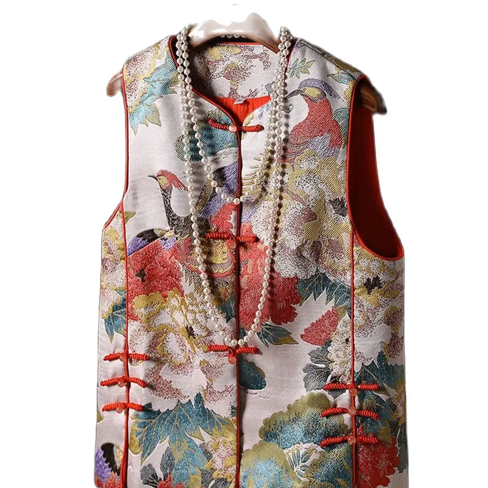 

Women's Jackets Women's Vest Chinese Cheongsam Spring and Summer Vest Coat Vest Temperament High-end Tang Women Wear Outside