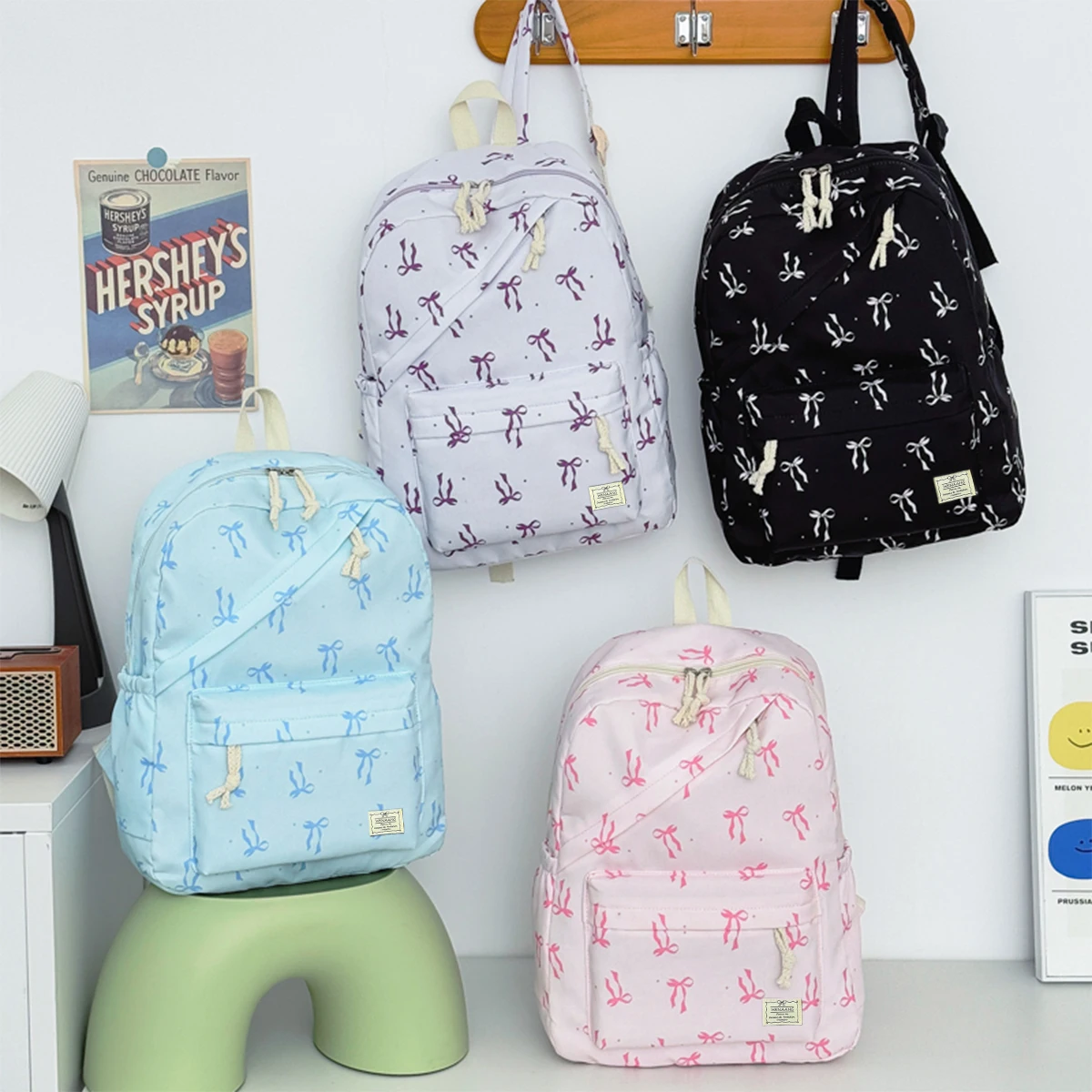 mochila-casual-estampada-com-bolinhas-e-laco-leve-e-de-grande-capacidade-mochila-para-estudantes