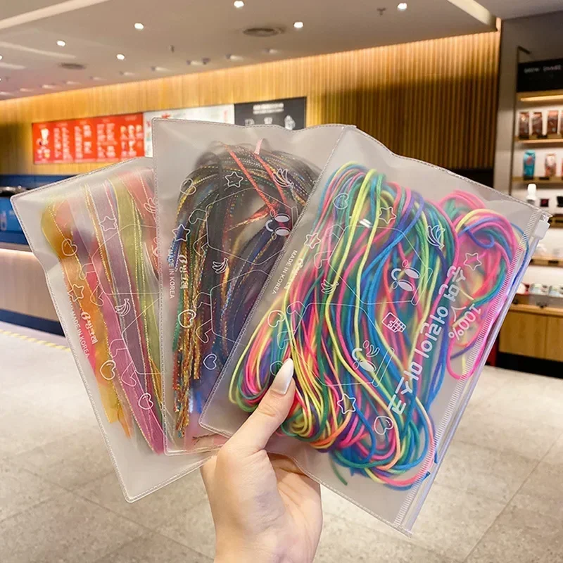 New Mix Colorful Hair Braids Rope Strands for Dreadlocks Braid DIY Ponytail Braid Women Girls Styling Hair Accessories 90cm