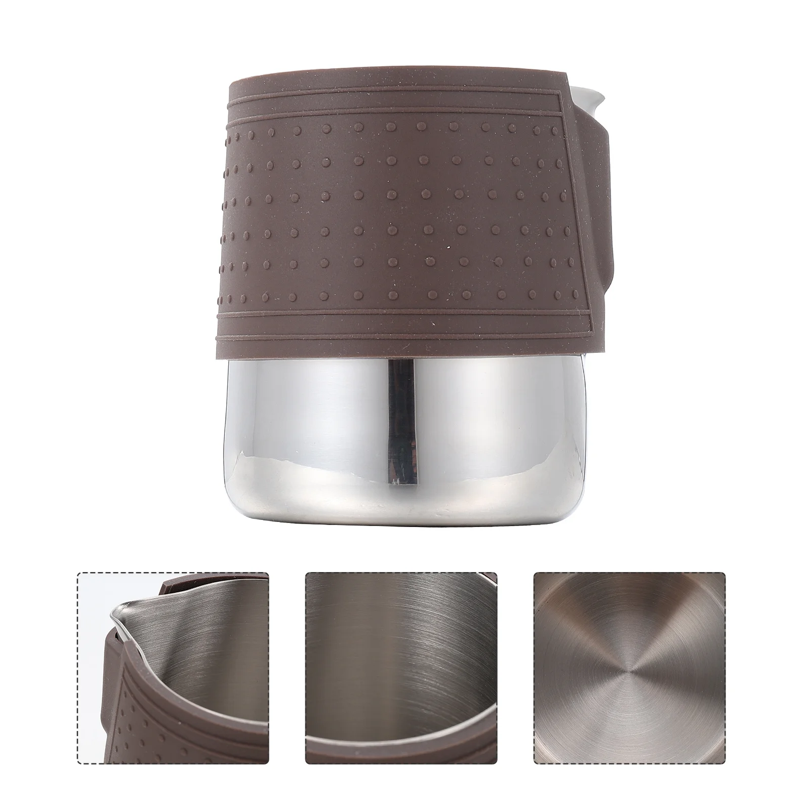 

Stainless Steel Milk Frothing Pitcher 300Ml Latte Art Cup Heat Resistant For Home Coffee Shop Kitchen Gadget Frother Cup