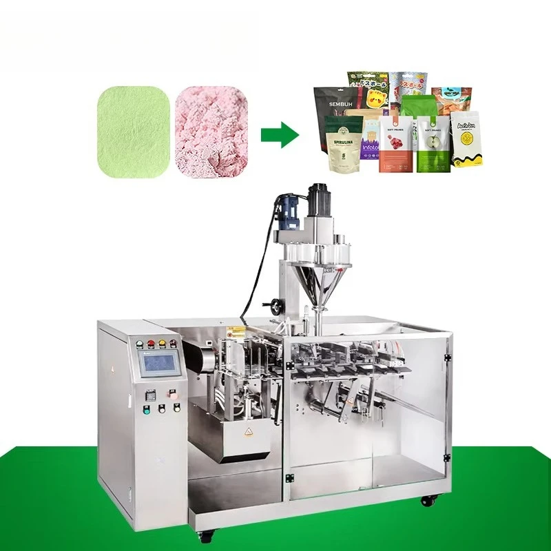 Customized Automatic Tea Powder Zipper Bag Food Milk Coffee Dry Flour Powder Bag Auger Filling Weighing Sealing Packing Machine