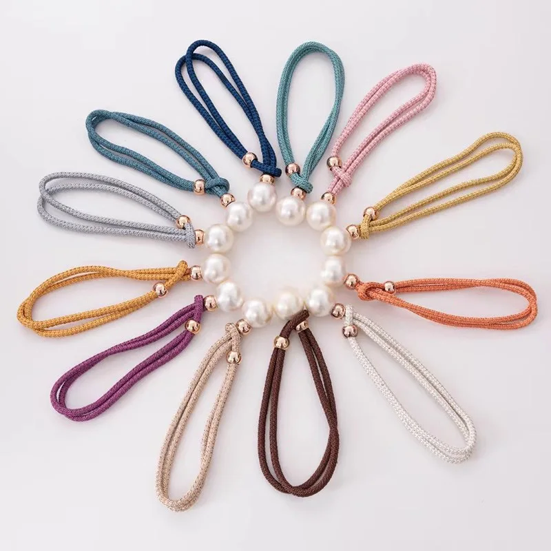 Curtain strap light luxury high-end modern pearl binding rope pair set, gauze curtain strap storage fixed curtain buckle