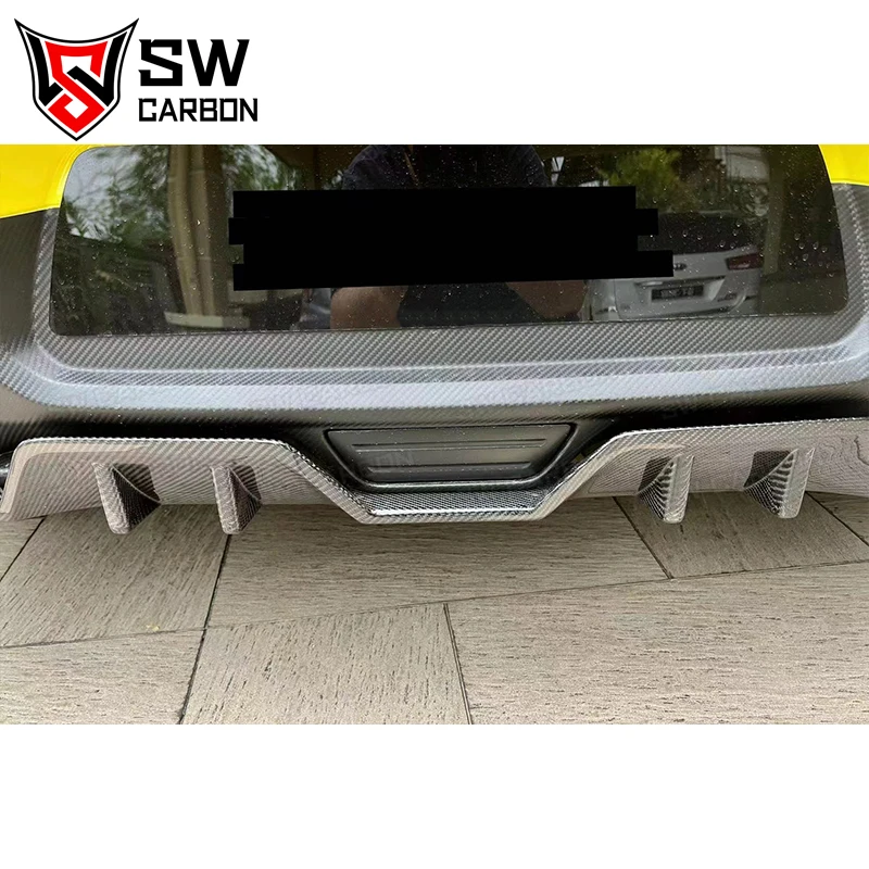 Carbon Fiber Rear Diffuser for Suzuki Swift Sport  ZC33S Car Rear Bumper Lip Under Spoiler Splitter Body Kit