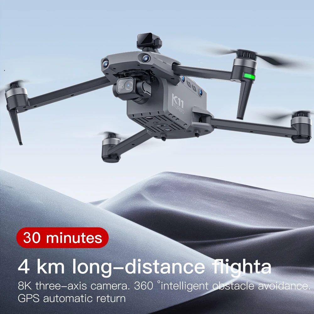 Cole High-end K11 Tubro Drone Aerial 8K HD Dual Camera with Built-in Airdrop Intelligent Obstacle Avoidance And RC Aircraft Toy