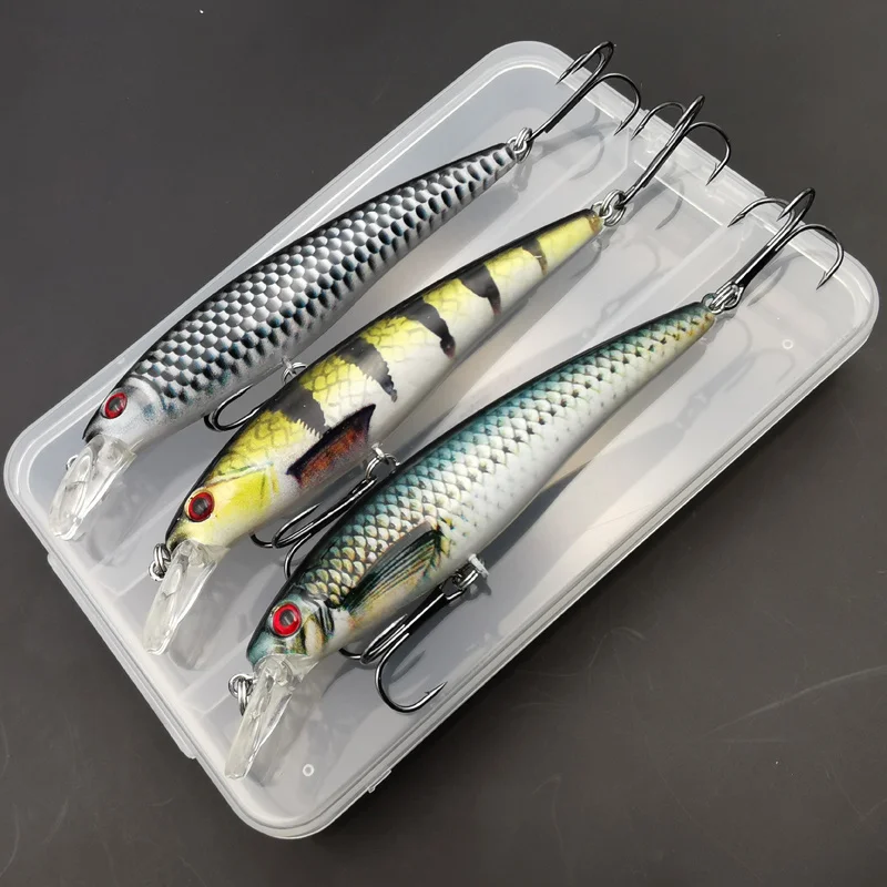 1pc/3pcs 13g Fishing Lure Colorful Printing Sinking Minnow Artificial Bait Cool Fishing Tackle