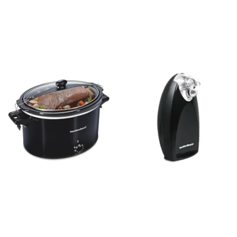 طباخ بطيء كبير جدًا سعة 10 لتر مع تصميم محمول يتميز بقفل غطاء وغطاء آمن للاستخدام في غسالة الأطباق، فتاحة علب أوتوماتيكية كهربائية مع Aut #1