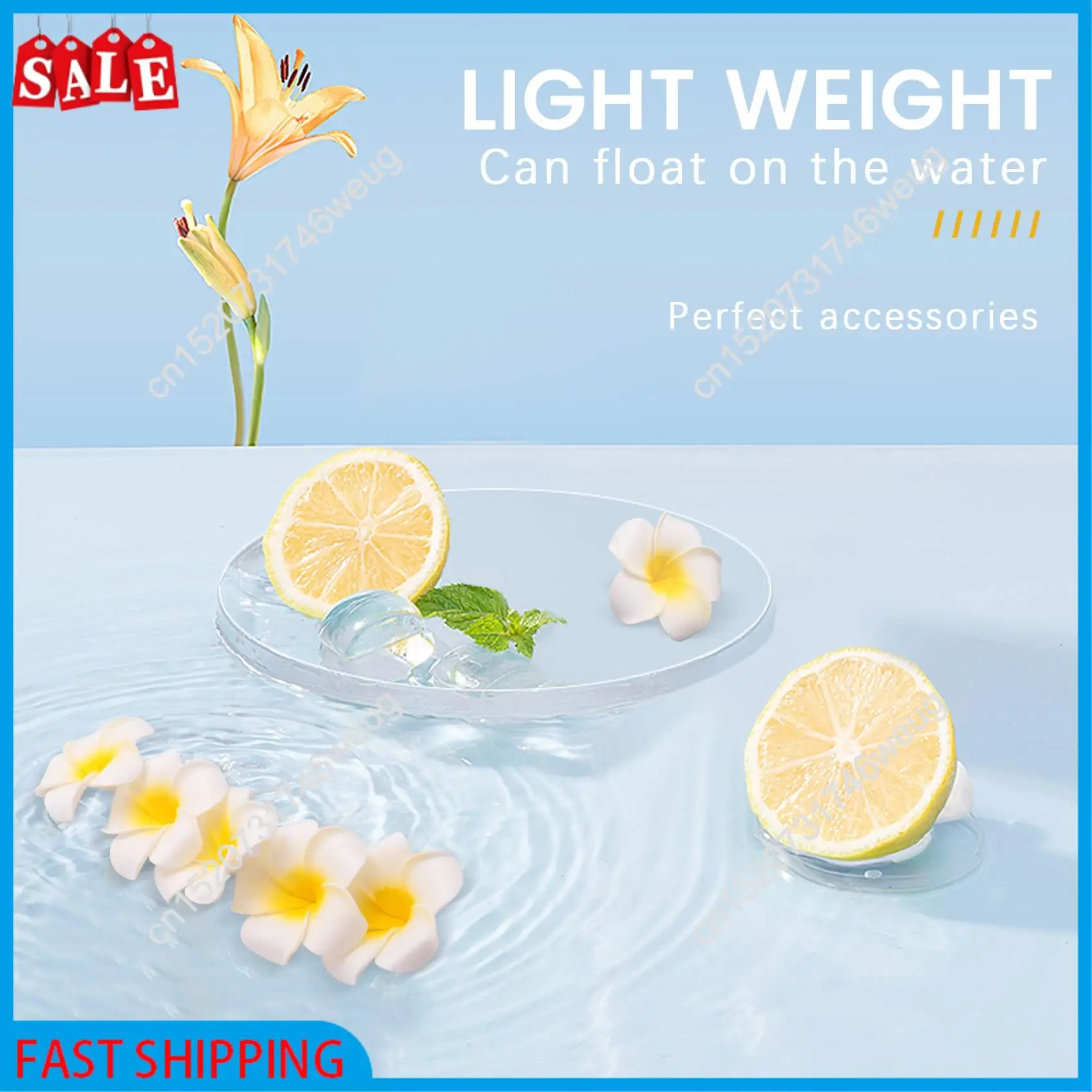 

Flash Deal-100 шт., белая пена, гавайский франжипани, искусственный цветок плюмерии, лепестки, шапка для волос, шляпа, венок, сделай сам, свадебное украшение 5C
