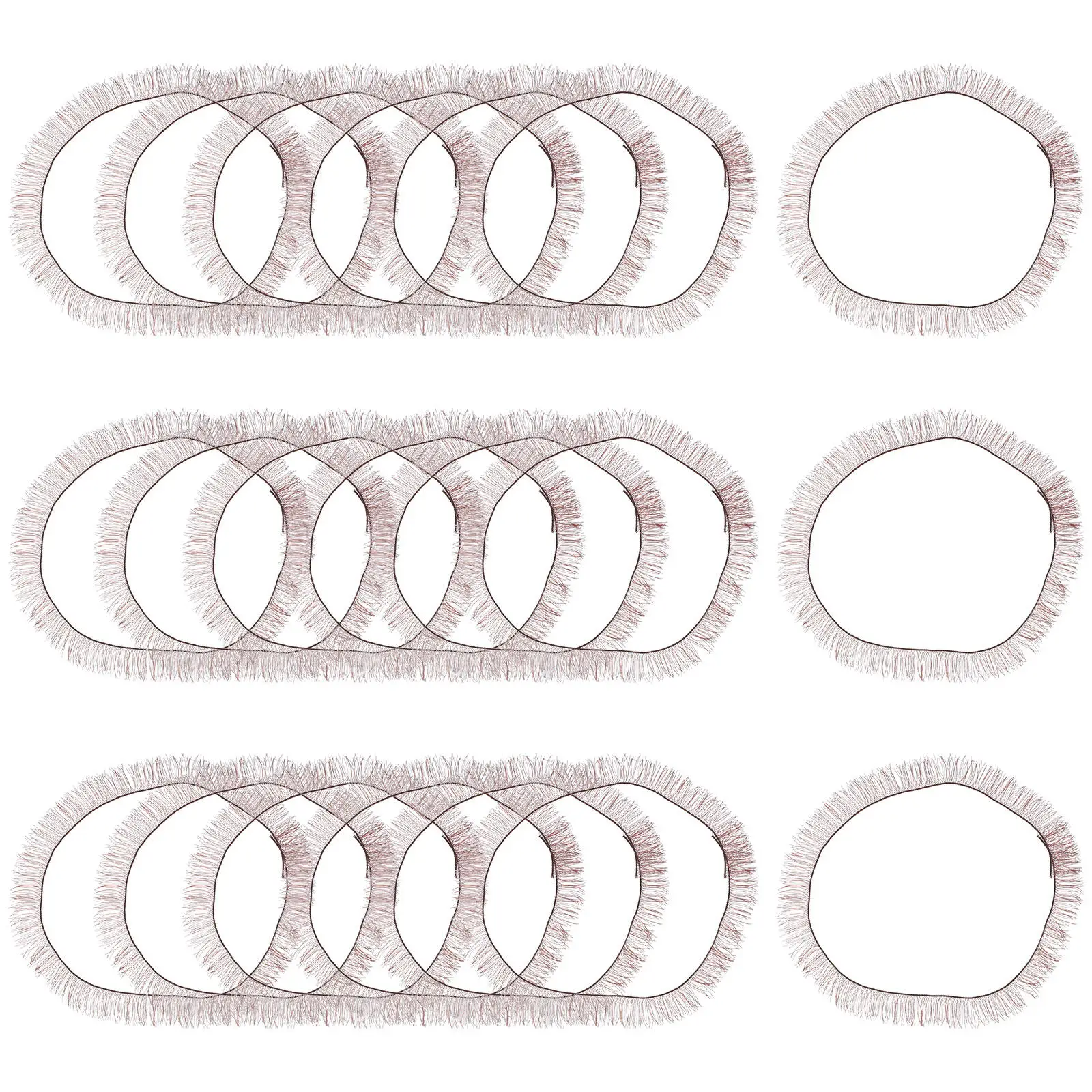 30Pcs Fake Eyelashes Thick Curl Natural Look False Eyelash Strips for DIY Craft Eyelash Supplies Small Fake Lashes Simulation