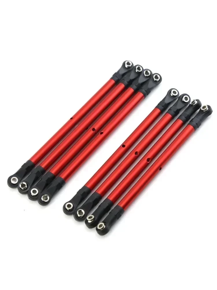 Jeu de biellettes de liaison RC en alliage d'aluminium, 8 pièces, empattement de 313MM pour 1/10 AXIAL SCX10 90046 TRX4 RC, accessoires de voiture sur chenilles