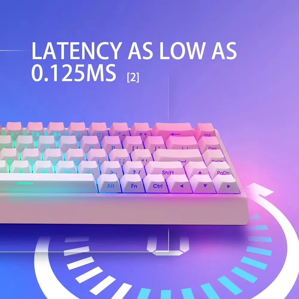 Carotmas Merscury 68 Magnetic Keyboard Low Latency 8K 0.001mm RT Zero Dead Zone Wired Ergonomic Gaming Keyboard PC Accessories