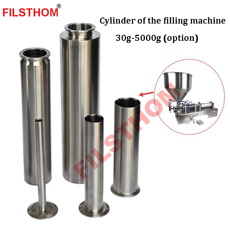 Pneumatic Filling Accessories Filling Paste Liquid Piston Quantitative Cylinder Barrel  30-5000g For Appliance Parts