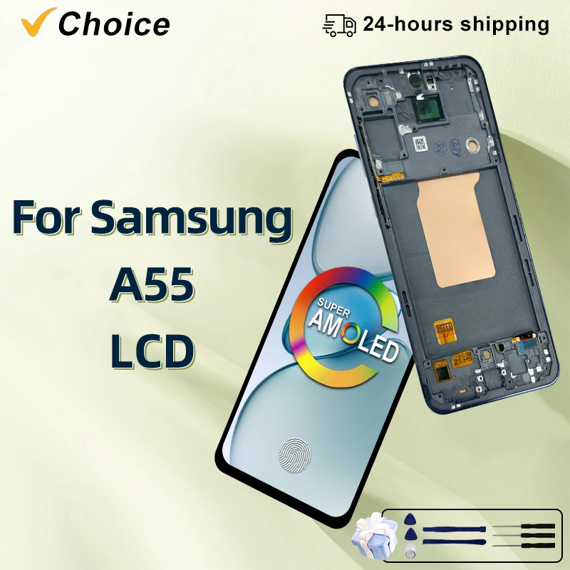 66-amoled-for-samsung-galaxy-a55-display-a556-lcd-touch-screen-digitizer-assembly-parts-for-samsung-a55-lcd-sm-a556v-sm-a556b