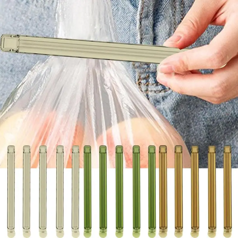 

Bag Sealing Clips Transparent Package Storage Bag Sealer Kitchen Storage Food Snack Seal Moisture Proof Sealer Packing Seal Clip