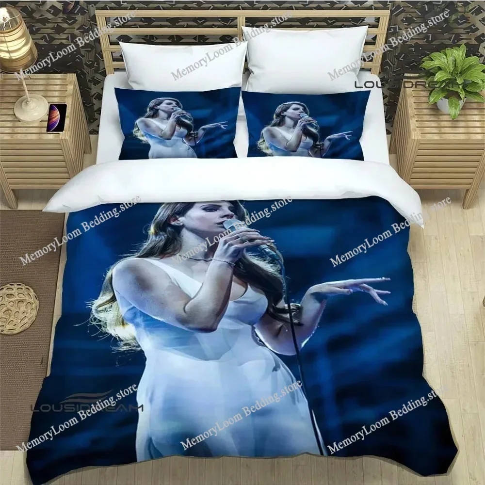 Lana Del Rey Printed Bedding Sets Exquisite Bed Supplies Set Duvet Cover Bed Comforter Set Bedding Set Luxury Birthday Gift