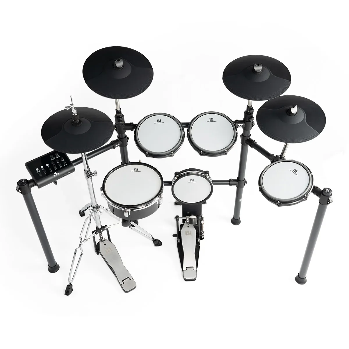 Premium Professional Electronic Drum Set PDX550 - Wooden Snare Drum Shell & Independent Hi-Hat for Authentic Drumming Experience