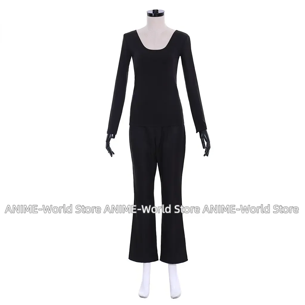 Sun and Moon Cynthia Cosplay Costume Halloween Christmas Party Cosplay Uniform Black Coat Tops and Pants Suit Cynthia Costume